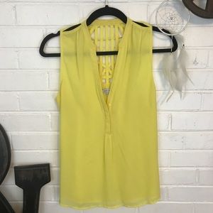 Naked Zebra Yellow Sleeveless Blouse